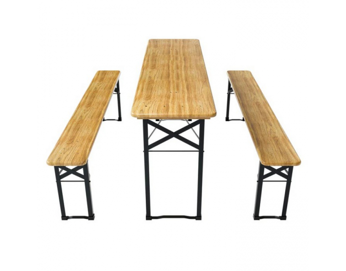 Pivný set Loris 1+2 - prírodná / čierna