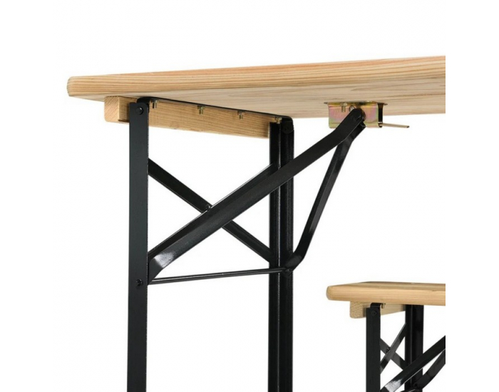 Pivný set Loris 1+2 - prírodná / čierna