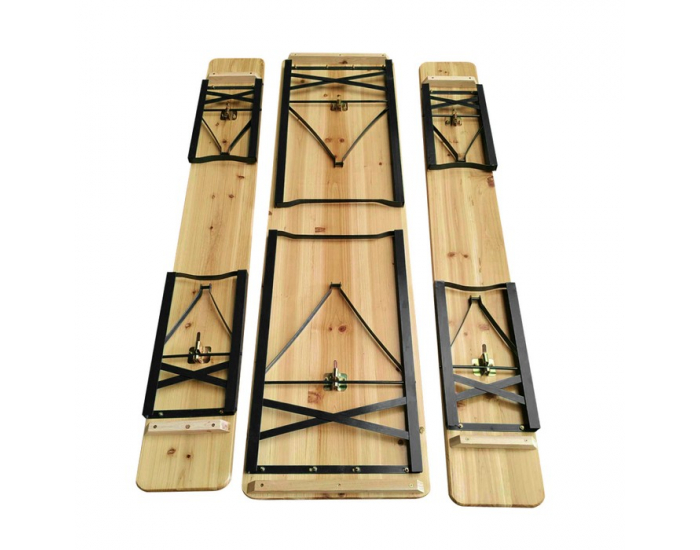 Pivný set Loris 1+2 - prírodná / čierna