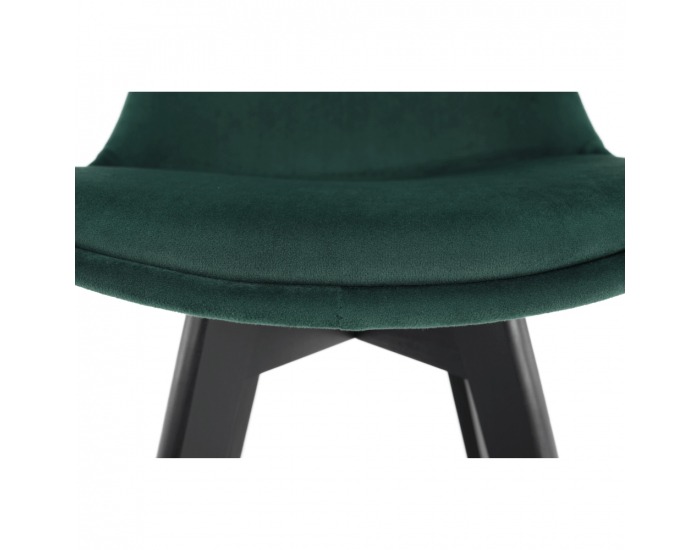 Jedálenská stolička Lorita - čierna (Velvet) / čierna
