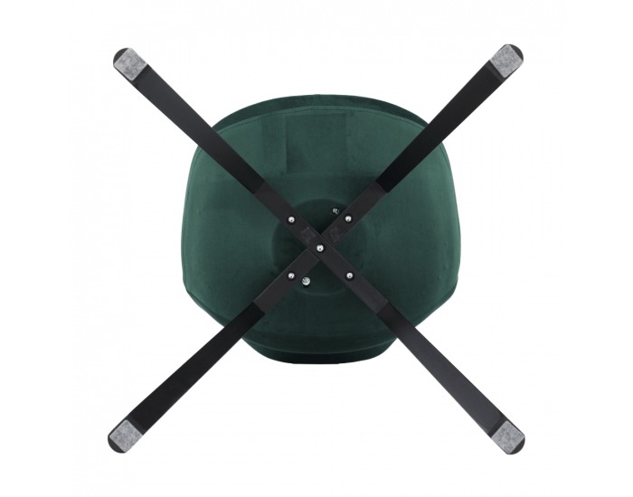 Jedálenská stolička Lorita - čierna (Velvet) / čierna