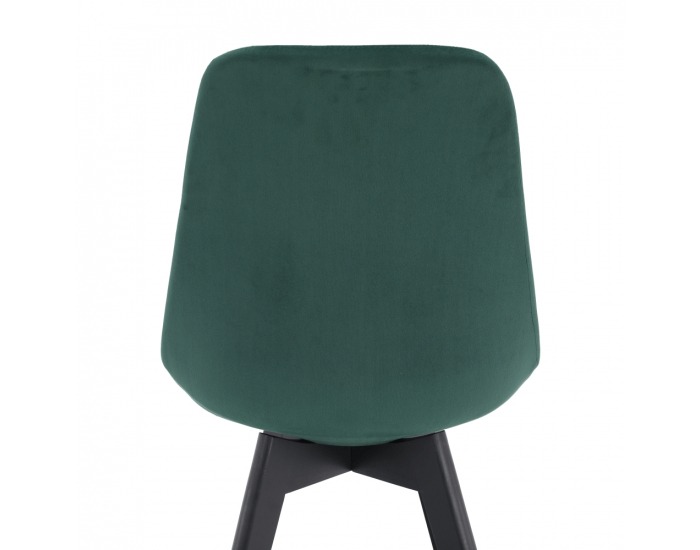 Jedálenská stolička Lorita - čierna (Velvet) / čierna