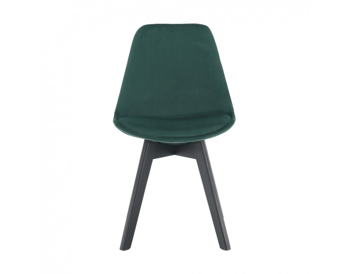 Jedálenská stolička Lorita - čierna (Velvet) / čierna