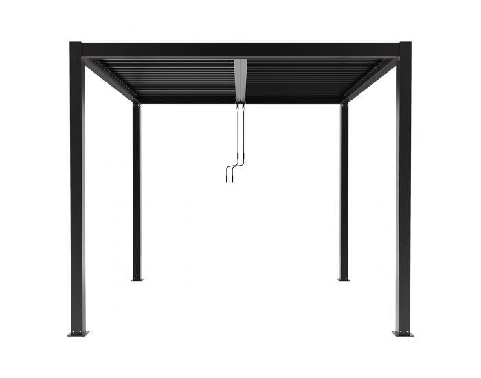 Hliníková pergola Lotan 300x400 cm - čierna