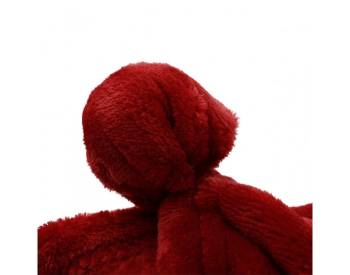 Plyšová deka s brmbolcami Luang 150x200 cm - bordová