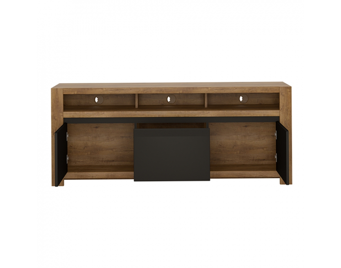 TV stolík Lucita HAVF01 - dub lefkas tmavý / čierna