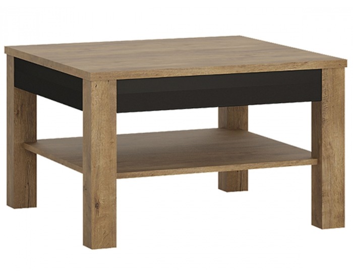 Konferenčný stolík Lucita HAVT01 - dub lefkas tmavý / čierna