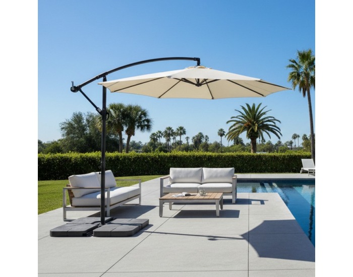 Záhradný slnečník Lukan - béžová