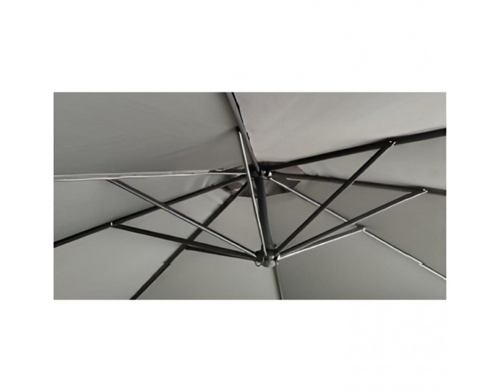 Záhradný slnečník Lukan - sivá