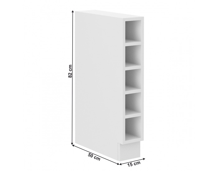 Dolná kuchynská skrinka Lula 15D OTW BB - biela