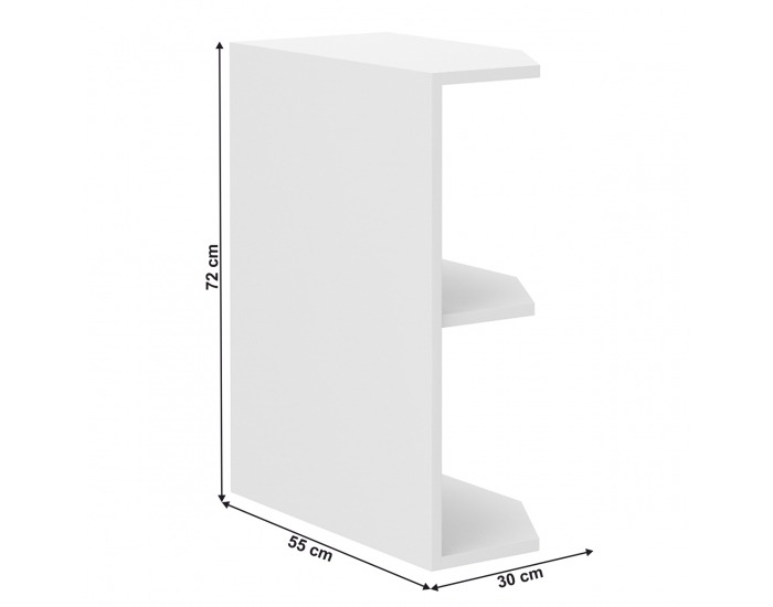 Dolná kuchynská skrinka Lula 30 D ZAK BB - biela