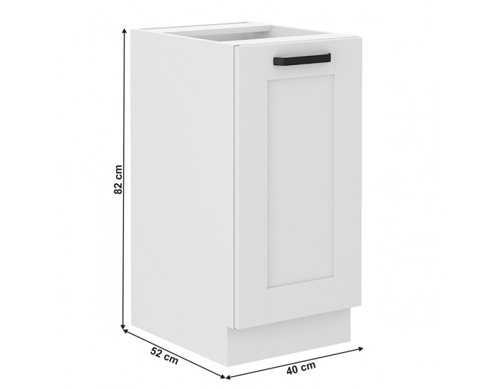 Dolná kuchynská skrinka Lula 40D 1F BB - biela