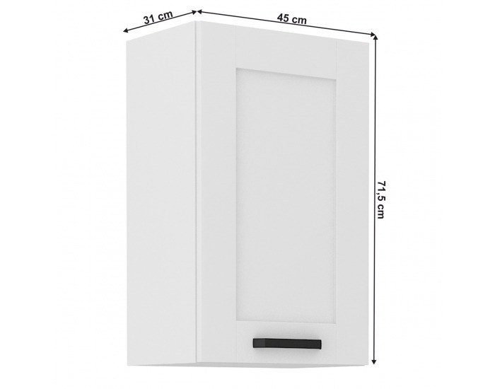Horná kuchynská skrinka Lula 45 G-72 1F - biela