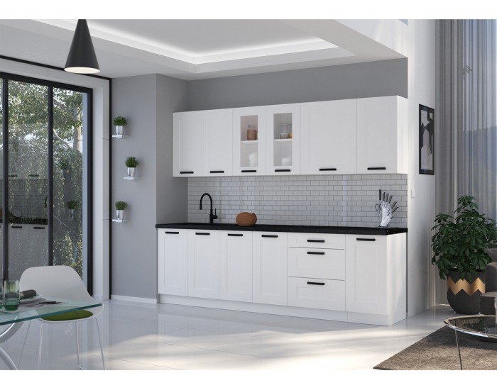 Horná kuchynská skrinka Lula 45 G-72 1F - biela