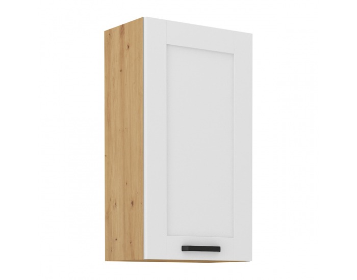 Horná kuchynská skrinka Lula 50 G-90 1F - biela / dub artisan