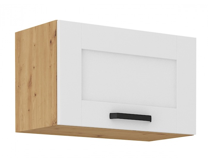 Horná kuchynská skrinka Lula 60 GU-36 1F - biela / dub artisan