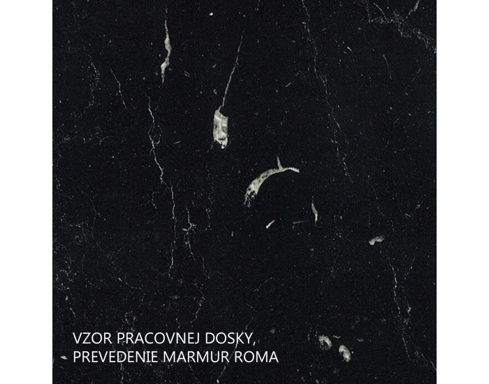 Dolná kuchynská skrinka Lula 80 D 3S BB - biela / dub artisan