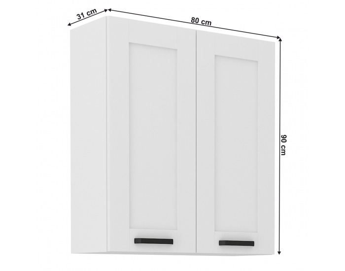 Horná kuchynská skrinka Lula 80 G-90 2 F - biela