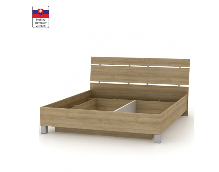 Posteľový rám s úložným priestorom Luna 180 180x200 cm - dub riviera