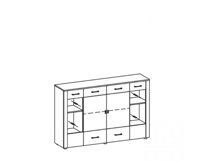 Komoda Luna LU-K6 - wenge