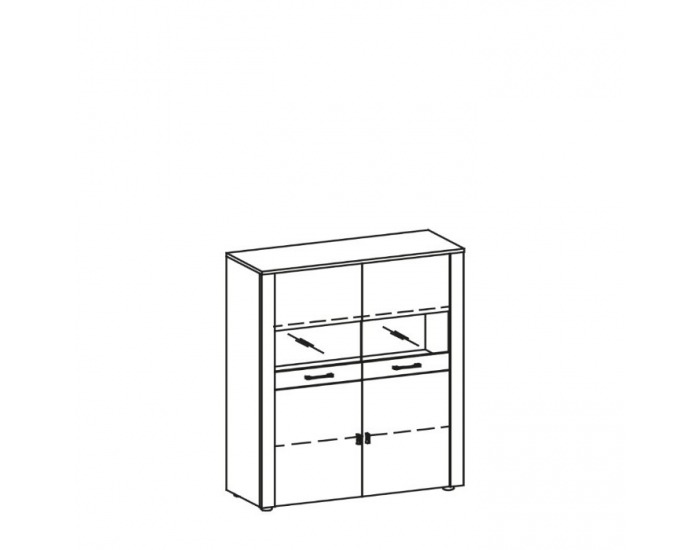 Barová skrinka Luna LU-KB - wenge