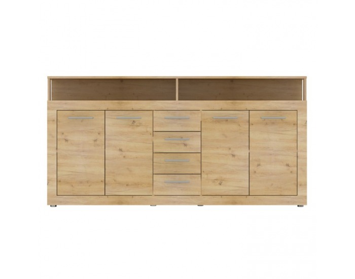 Štvordverová komoda so zásuvkami Lunysa 2 New - dub artisan