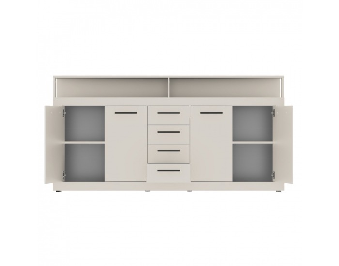 Štvordverová komoda so zásuvkami Lunysa 2 New - kašmír