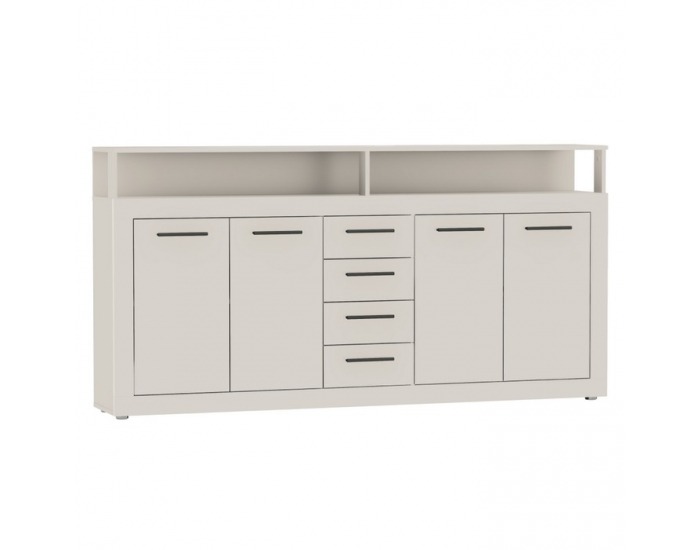 Štvordverová komoda so zásuvkami Lunysa - kašmír