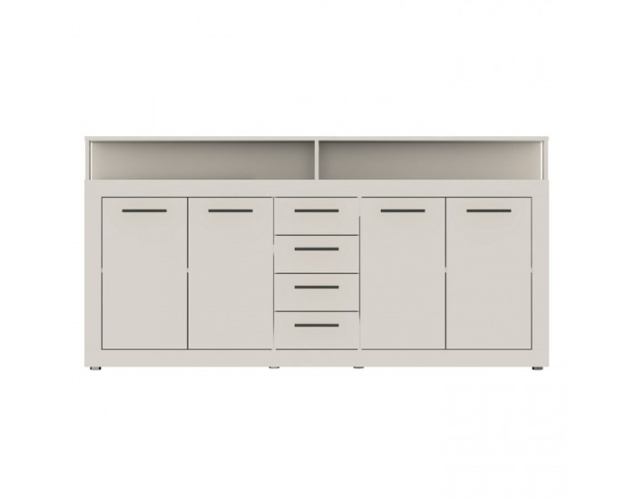 Štvordverová komoda so zásuvkami Lunysa - kašmír