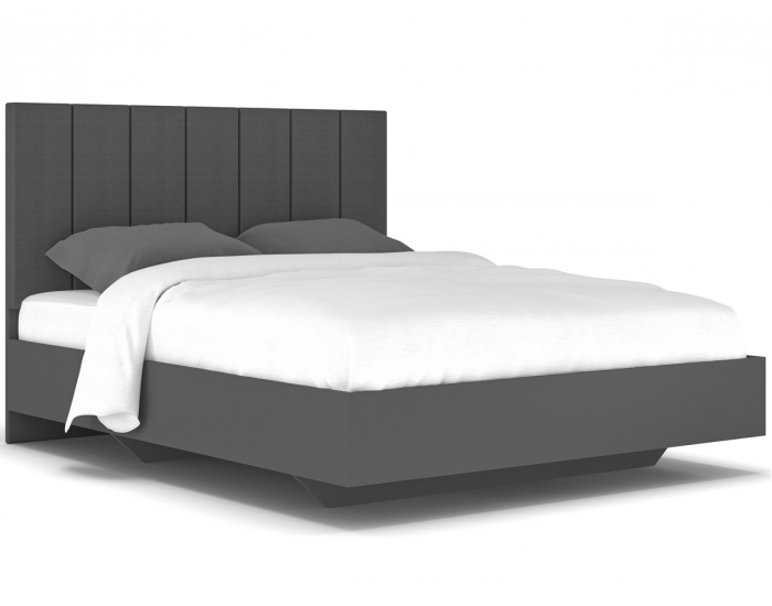 Manželská posteľ s roštom Lupe LB-160 160x200 cm - sivá