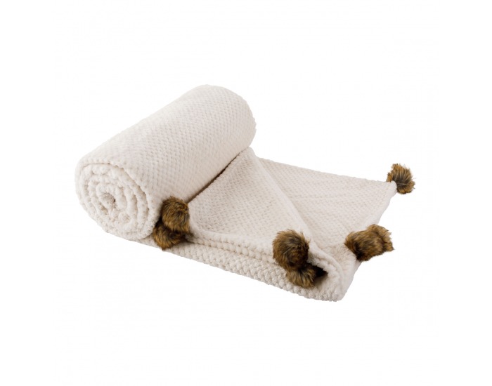 Plyšová deka Lusen 150x200 cm - smotanová