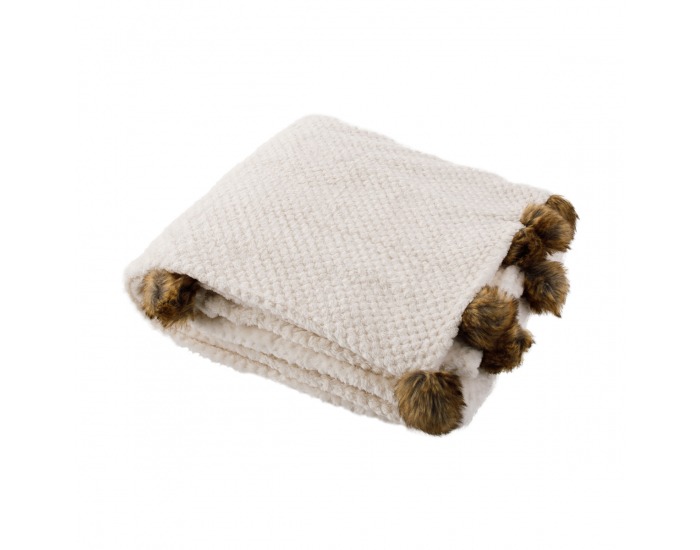 Plyšová deka Lusen 150x200 cm - smotanová