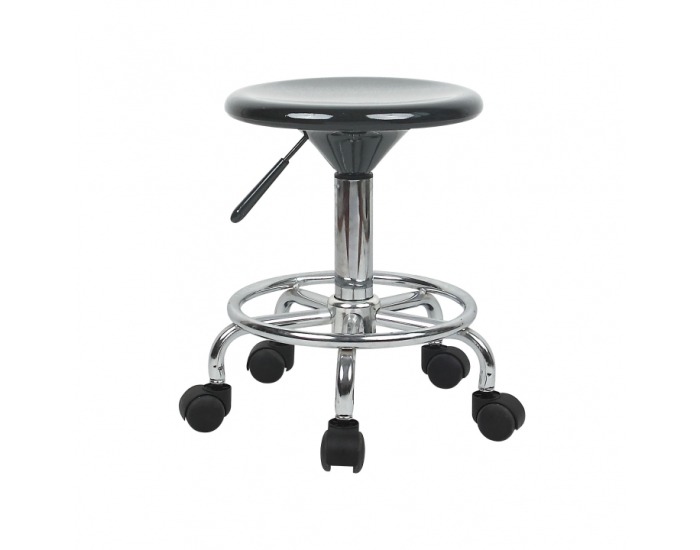 Stolička na kolieskach Mabel 2 New - čierna / chróm