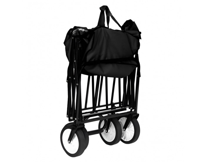 Záhradný skladací vozík Mabin - čierna