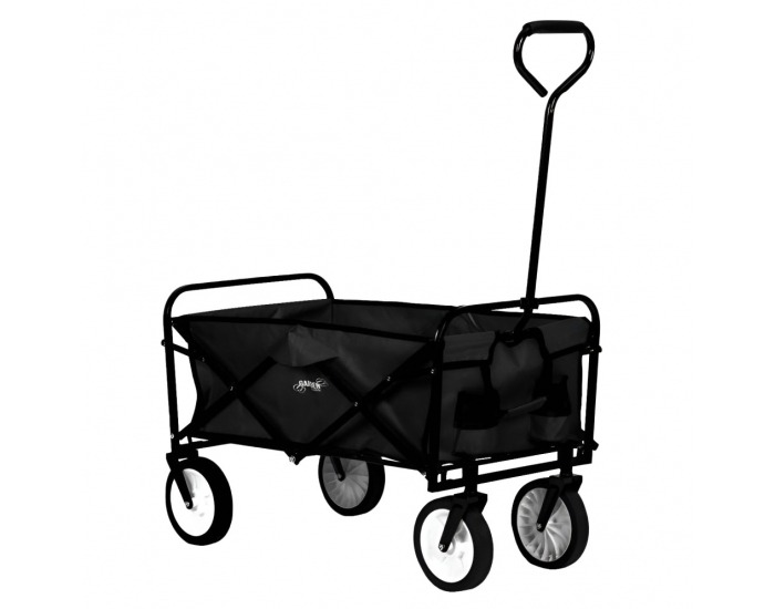 Záhradný skladací vozík Mabin - čierna