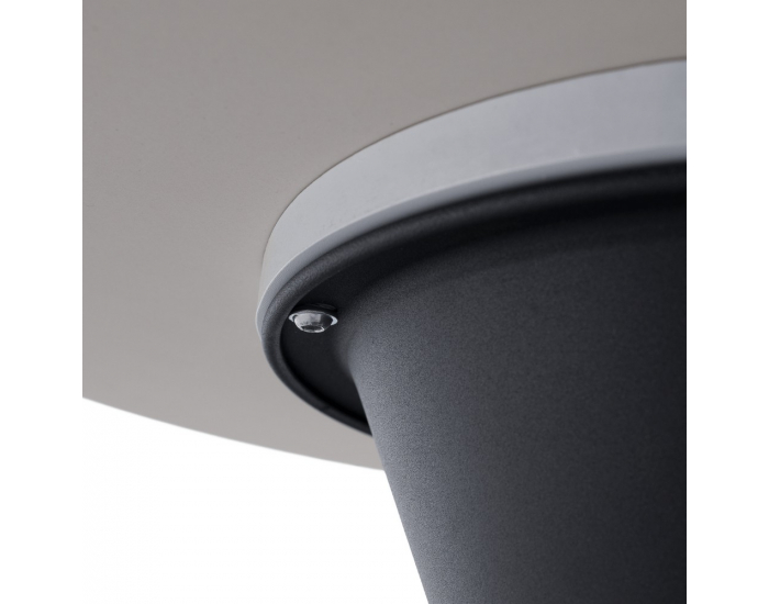 Konferenčný stolík (2 ks) Mabuz - biely mramor / čierna