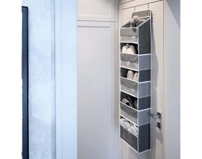 Závesný organizér na dvere Madon - sivá