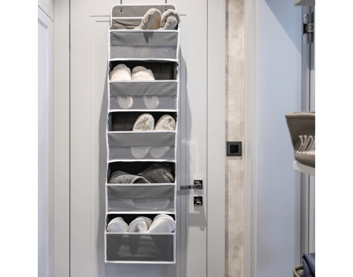 Závesný organizér na dvere Madon - sivá