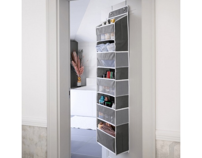 Závesný organizér na dvere Madon - sivá