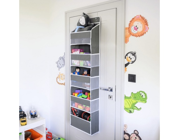 Závesný organizér na dvere Madon - sivá