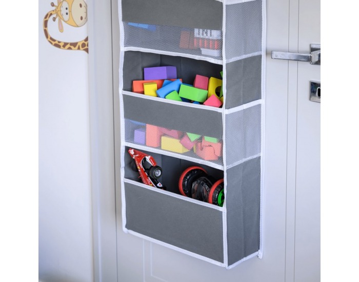 Závesný organizér na dvere Madon - sivá