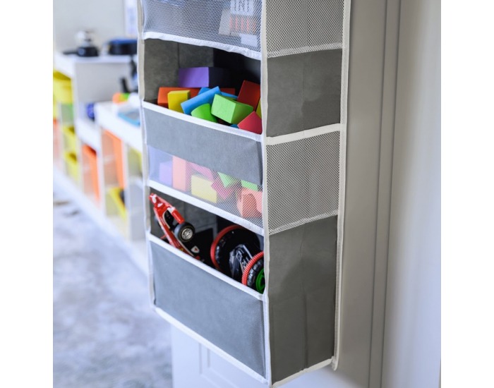 Závesný organizér na dvere Madon - sivá