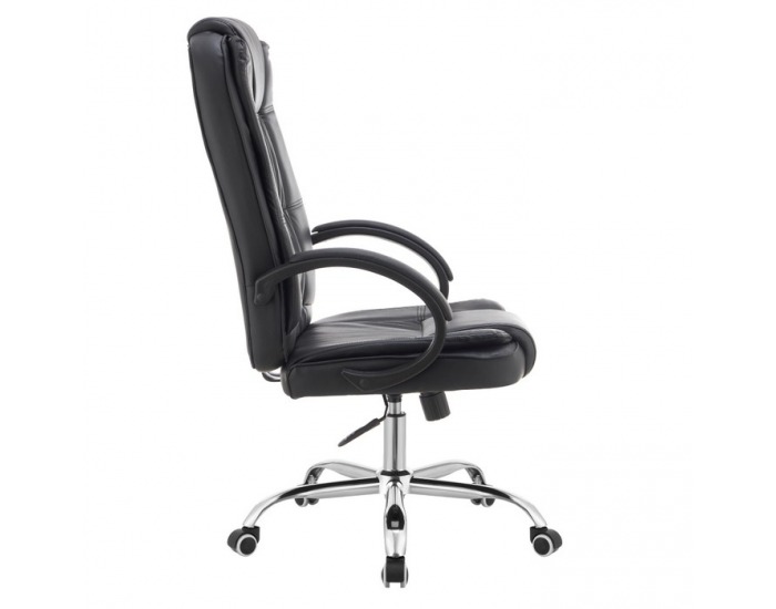 Kancelárske kreslo s podrúčkami Madox New - čierna / chróm