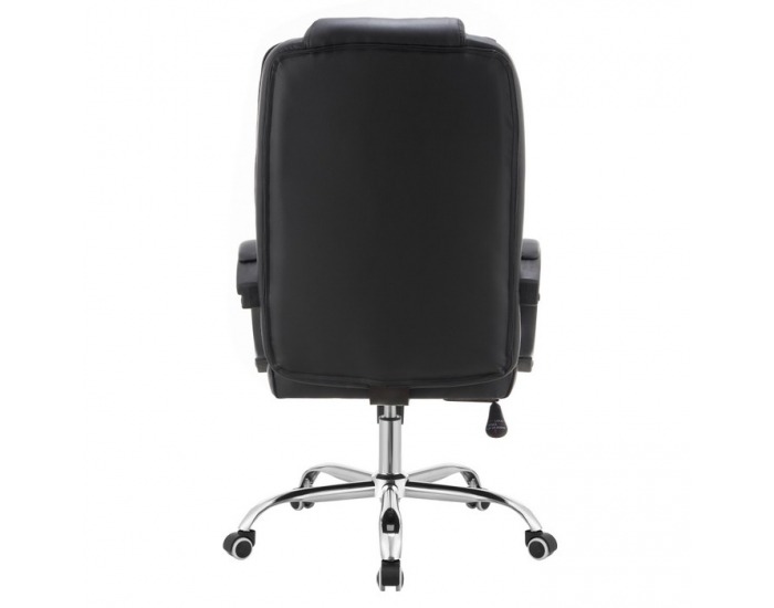 Kancelárske kreslo s podrúčkami Madox New - čierna / chróm