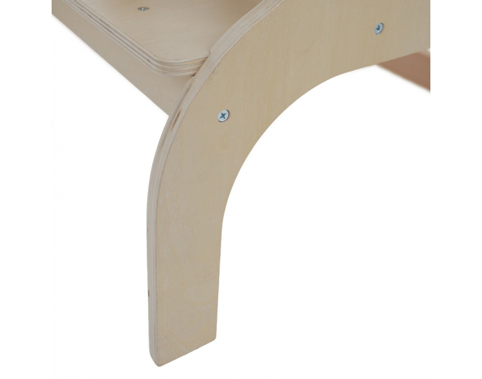 Montessori učiaca veža s tabuľou 3v1 Magan - prírodná