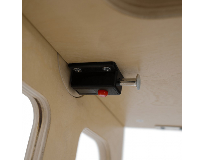 Montessori učiaca veža s tabuľou 3v1 Magan - prírodná