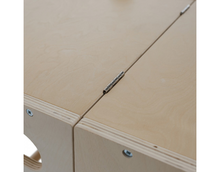 Montessori učiaca veža s tabuľou 3v1 Magan - prírodná