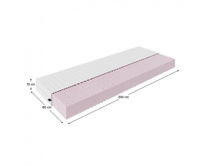 Penový matrac Mair 10 cm 80x200 cm - biela