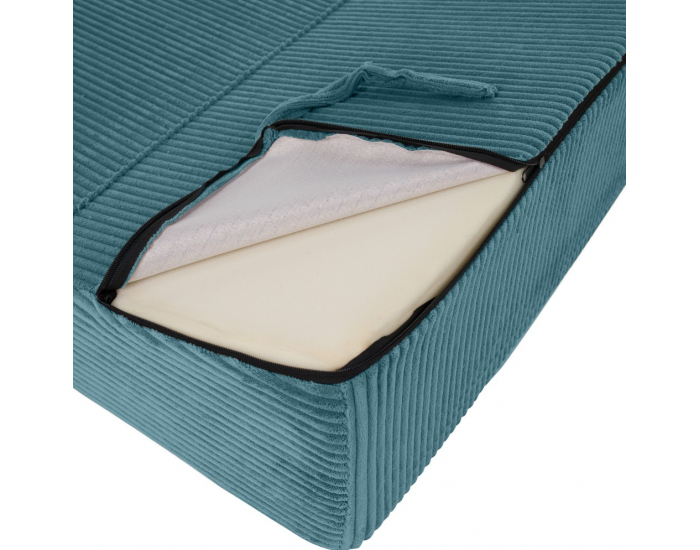 Skladací matrac / kreslo Malen - petrolejová