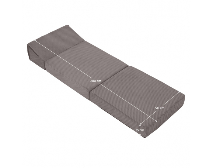 Skladací matrac / kreslo Malen - sivá